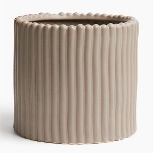 H&M Large Stoneware Plant Pot Taupe (Sold out)